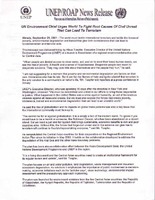 UN Environment Chief Urges World to Fight Root causes of Civil Unrest... [1 of 2]