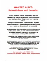 Wanted Alive: Palestinians and Israelis