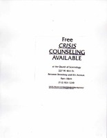 Free Crisis Counseling Available