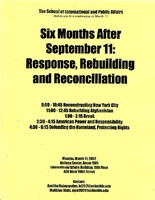 Six Months After September 11: Response, Rebuilding and Reconciliation