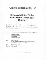 Help Available for Victims of the World Trade Center Bombing