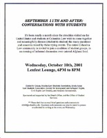 September 11th And After:  Conversations with Students