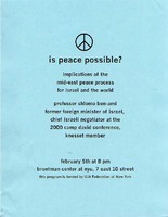 Is Peace Possible?