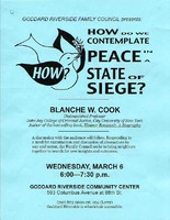How do we contemplate peace in a state of siege?