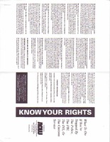 Know Your Rights [1 of 2]