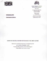 Secretary-General's Report on the Work of the United Nations [1 of 5]