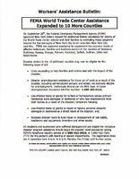 FEMA World Trade Center Assistance Expanded to 10 More Counties