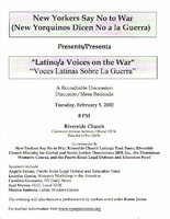 Latino/a Voices on the War