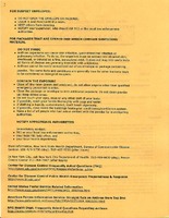 The New York Psychiatric Institute Infection Control Department Memorandum, Bioterrorist Prevention