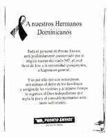 A nuestros Hermanos Dominicanos